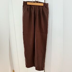Reformation Dark Brown Chinos